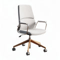 Ergonomische bureaustoel met verstelbare armleuningen en houten onderstel 60 x 60 x 100cm